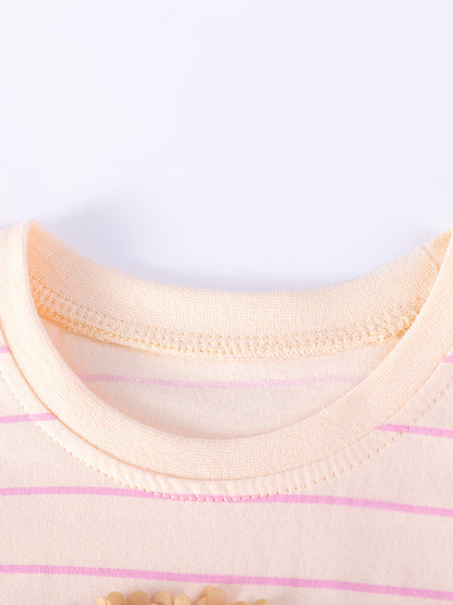 Summer Arrival Rainbow and Striped Pattern Short Sleeves Dress for Stylish Girls, MyKids-USA®, Baby & Children's Dresses, MyKids-USA -  -  -  -  -  -  - .