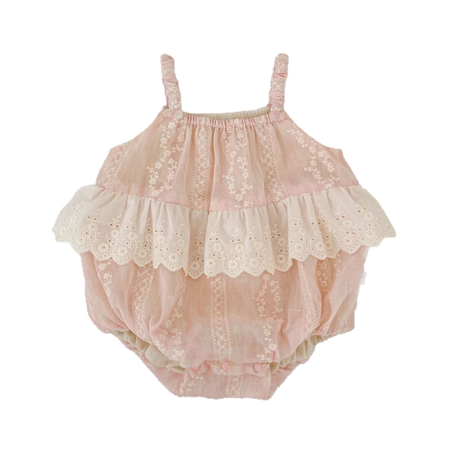 Summer Arrival Baby Girls Sleeveless Flowers Embroidered Pattern Bodysuit, MyKids-USA®, Baby & Children's One-Pieces, MyKids-USA -  -  -  -  -  -  - .