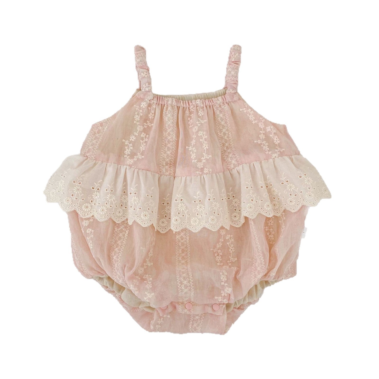 Summer Arrival Baby Girls Sleeveless Flowers Embroidered Pattern Bodysuit, MyKids-USA®, Baby & Children's One-Pieces, MyKids-USA -  -  -  -  -  -  - .