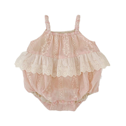 Summer Arrival Baby Girls Sleeveless Flowers Embroidered Pattern Bodysuit, MyKids-USA®, Baby & Children's One-Pieces, MyKids-USA -  -  -  -  -  -  - .