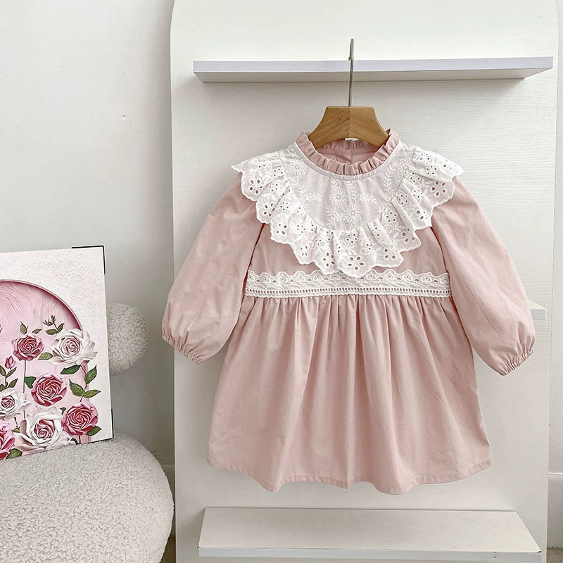 Autumn Baby Girls Flowers Pattern Color Patchwork Long-sleeved Onesies and Dress – Princess Sister Matching Set, MyKids-USA®, Baby & Toddler Outfits, MyKids-USA -  -  -  -  -  -  - 