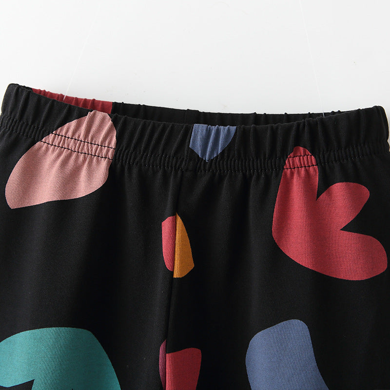 Autumn Arrival Baby Kids Girls Geometric Pattern Casual Pants, MyKids-USA®, Trousers, MyKids-USA -  -  -  -  -  -  - 