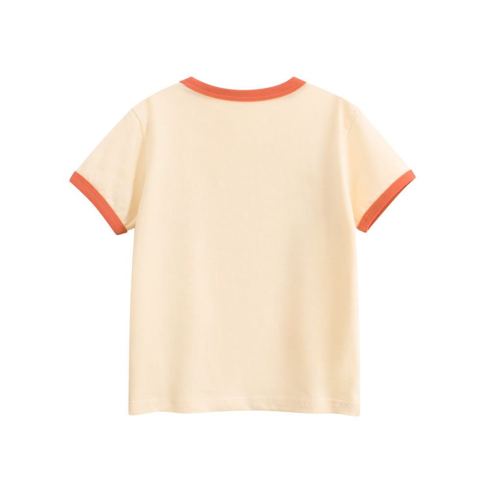 Summer Girls’ Cartoon and Letters Pattern T-shirt in European and American Style, MyKids-USA®, T-Shirts, MyKids-USA -  -  -  -  -  -  - .