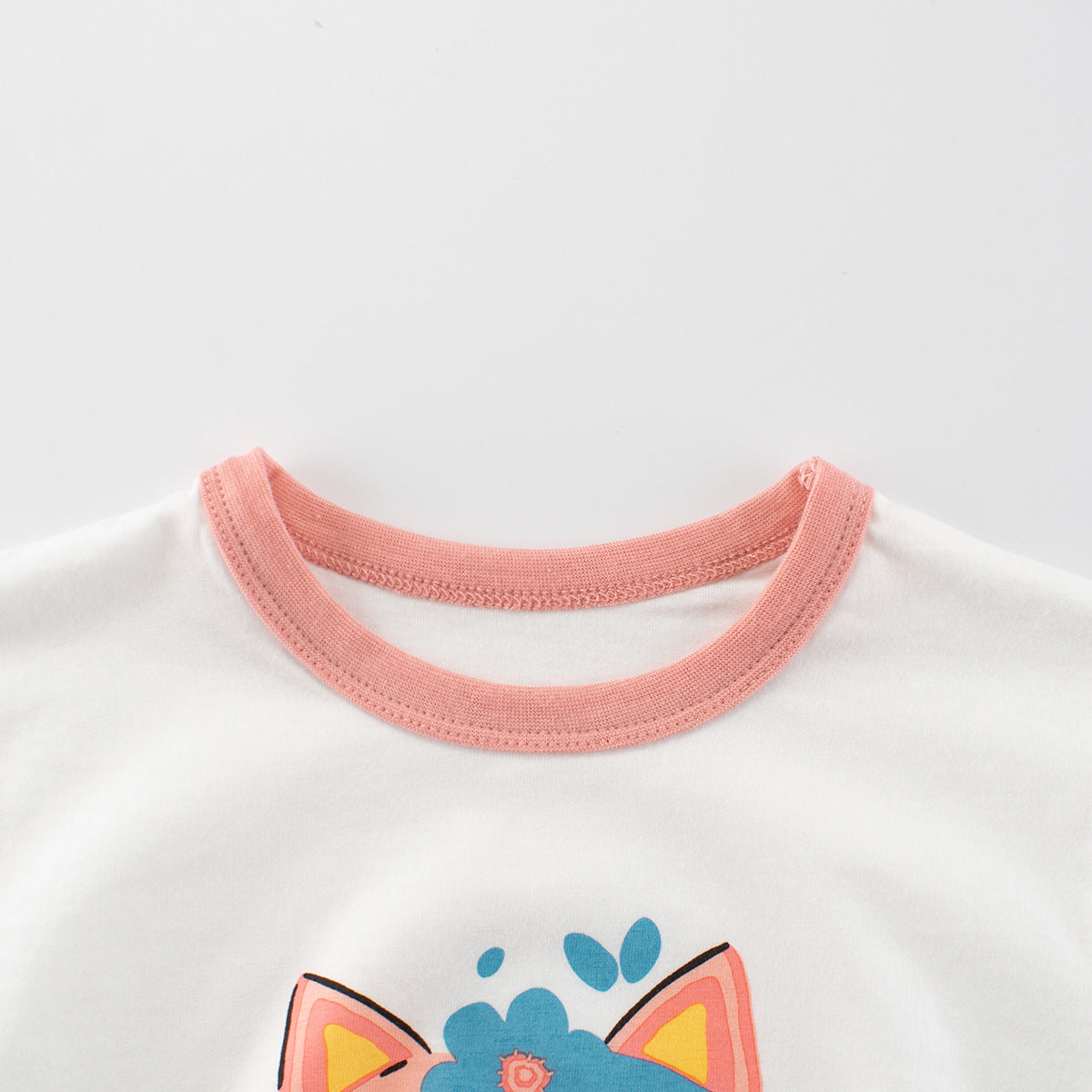 Summer Girls’ Cartoon Cats Pattern Printed T-shirt in European and American Style, MyKids-USA®, Baby & Toddler Tops, MyKids-USA -  -  -  -  -  -  - 