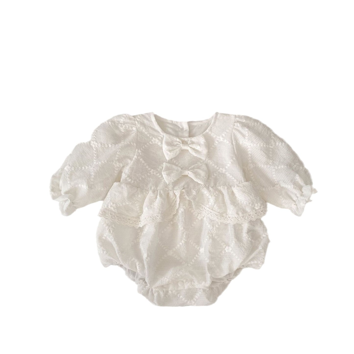 Spring Arrival Baby Girls Long Sleeves Floral Embroidered Bodysuits Onesies, MyKids-USA®, Baby One-Pieces, MyKids-USA -  -  -  -  -  -  - 