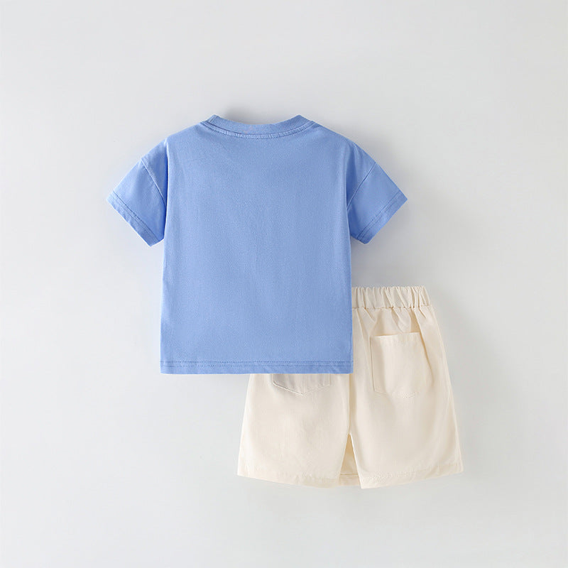 Summer Baby Kids Flowers and Butterfly Pattern T-shirt and Skirt Clothing Set for Girls, MyKids-USA®, Baby & Toddler Outfits, MyKids-USA -  -  -  -  -  -  - 