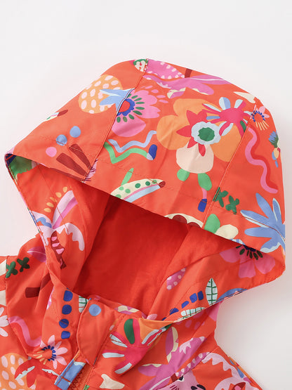 MyKids-USA® Autumn Arrival Girls’ Cartoon Pattern Hooded Coat