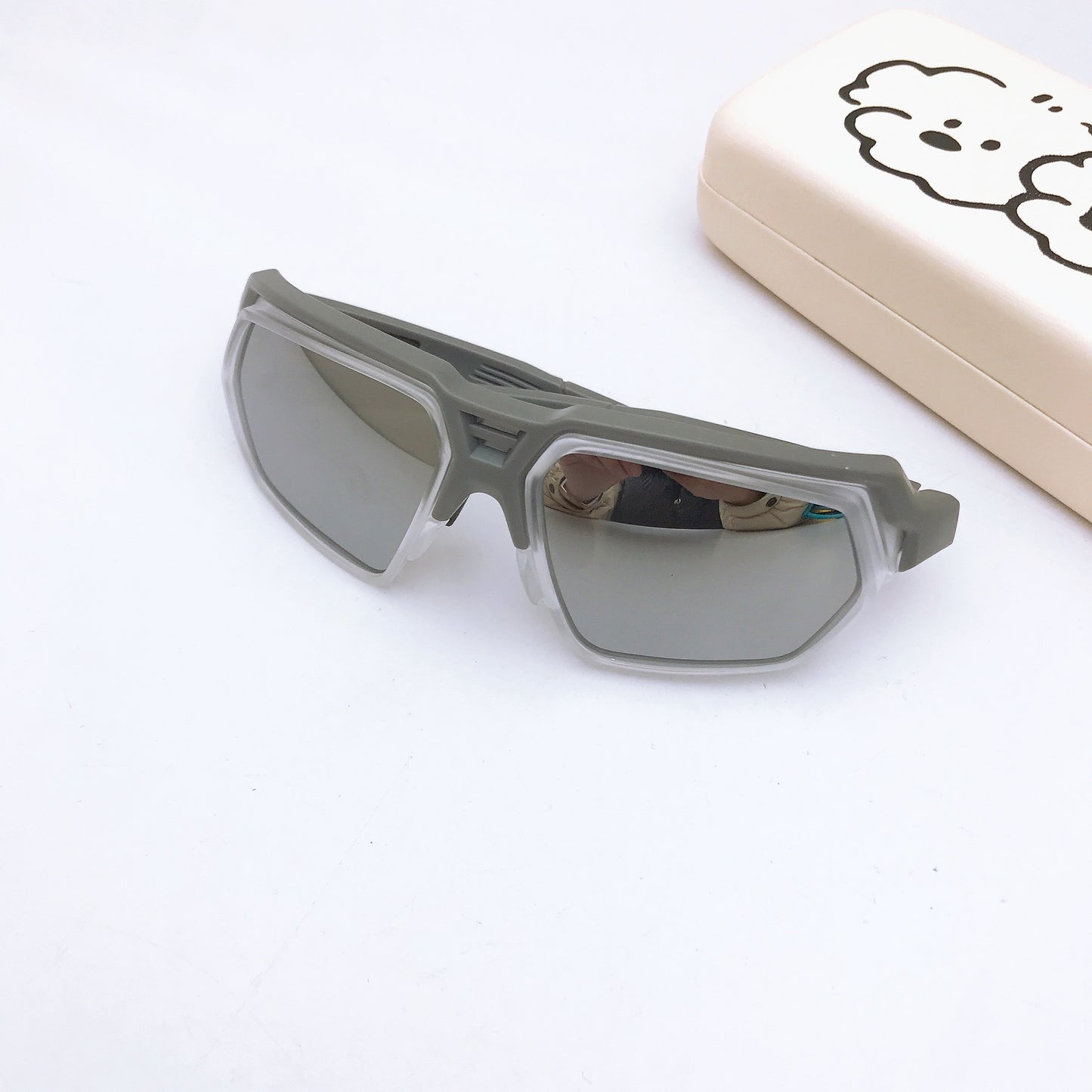 Fashionable Boys’ Sunglasses – UV Shielding & Trendy Design for Outdoor Fun, MyKids-USA®, Sunglasses, MyKids-USA - Size/Age - Average Size (0-12Y） - Color - Grey -  -  - TR2601281016-D.