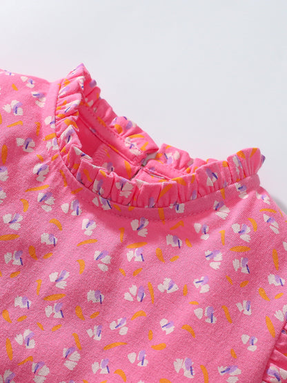 Arrival Autumn Girls Cartoon Elephant And Flowers Pattern Ruffle Neck Long Sleeves Princess Dress, MyKids-USA®, Baby & Toddler Dresses, MyKids-USA -  -  -  -  -  -  - 