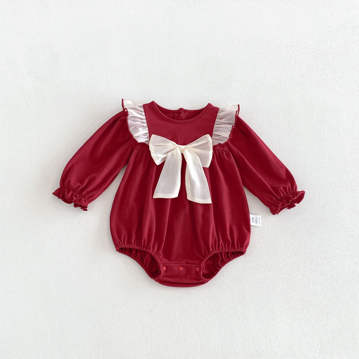 MyKids-USA® Autumn Arrival Baby Girls Long Sleeves Color Patchwork Bodysuit