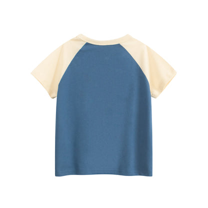 Summer Girls’ Cartoon and Letters Printed T-shirt in European and American Style, MyKids-USA®, Baby & Toddler Tops, MyKids-USA -  -  -  -  -  -  - 