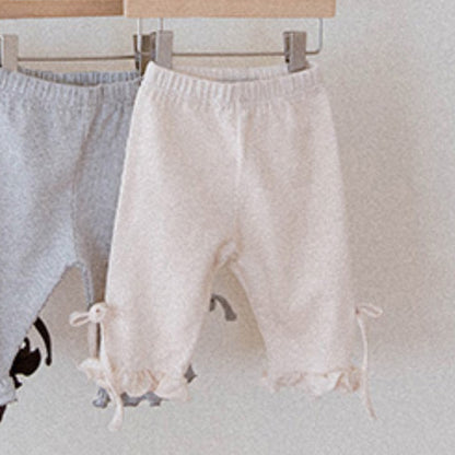 Summer Arrival Kids Girls Cotton Blend Casual Style Plain Pants, MyKids-USA®, Baby & Toddler Bottoms, MyKids-USA - Size/Age - 73 (6-9M) - Color - White -  -  - TR2505232216-B