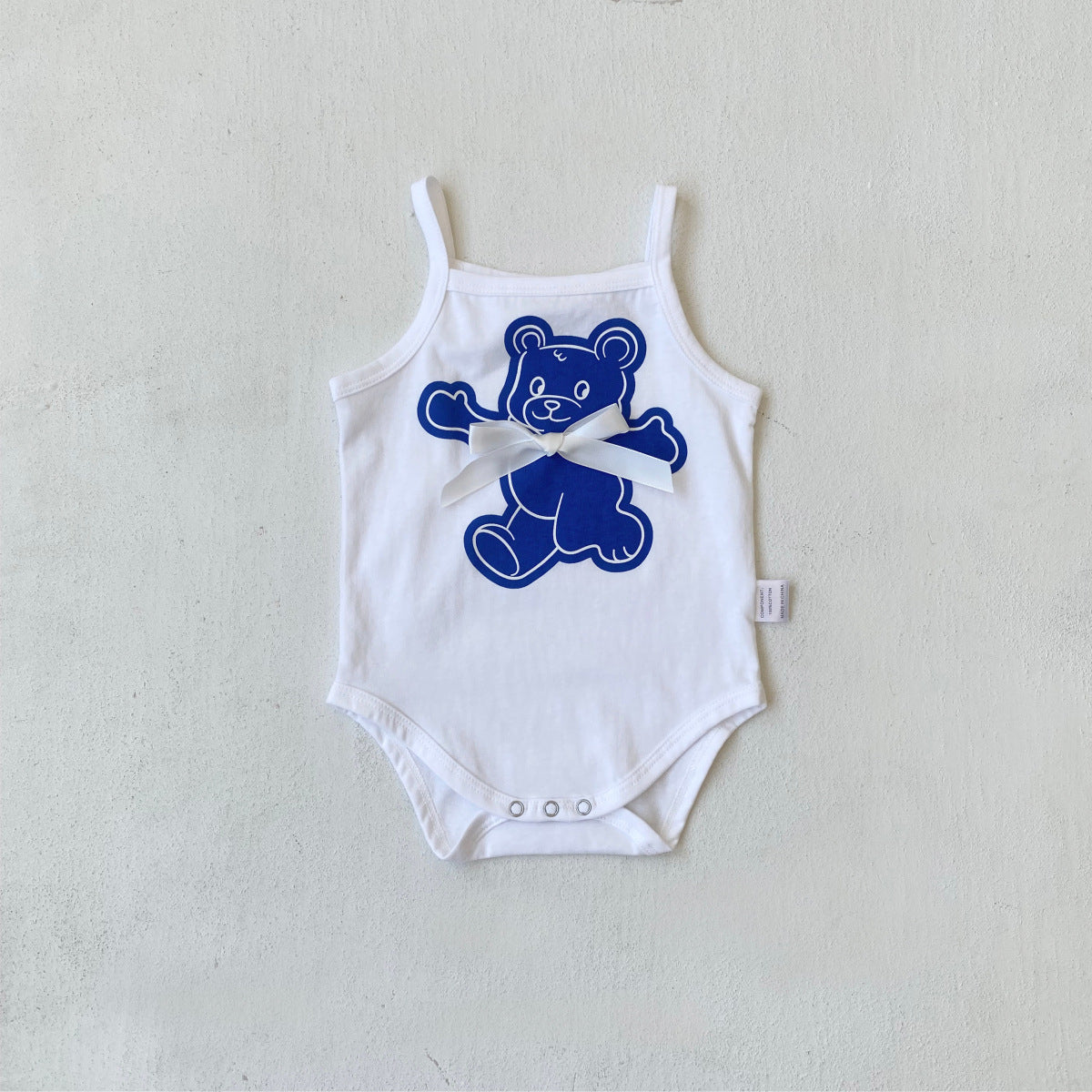 Summer Arrival Baby Sleeveless Cartoon Pattern Bodysuit