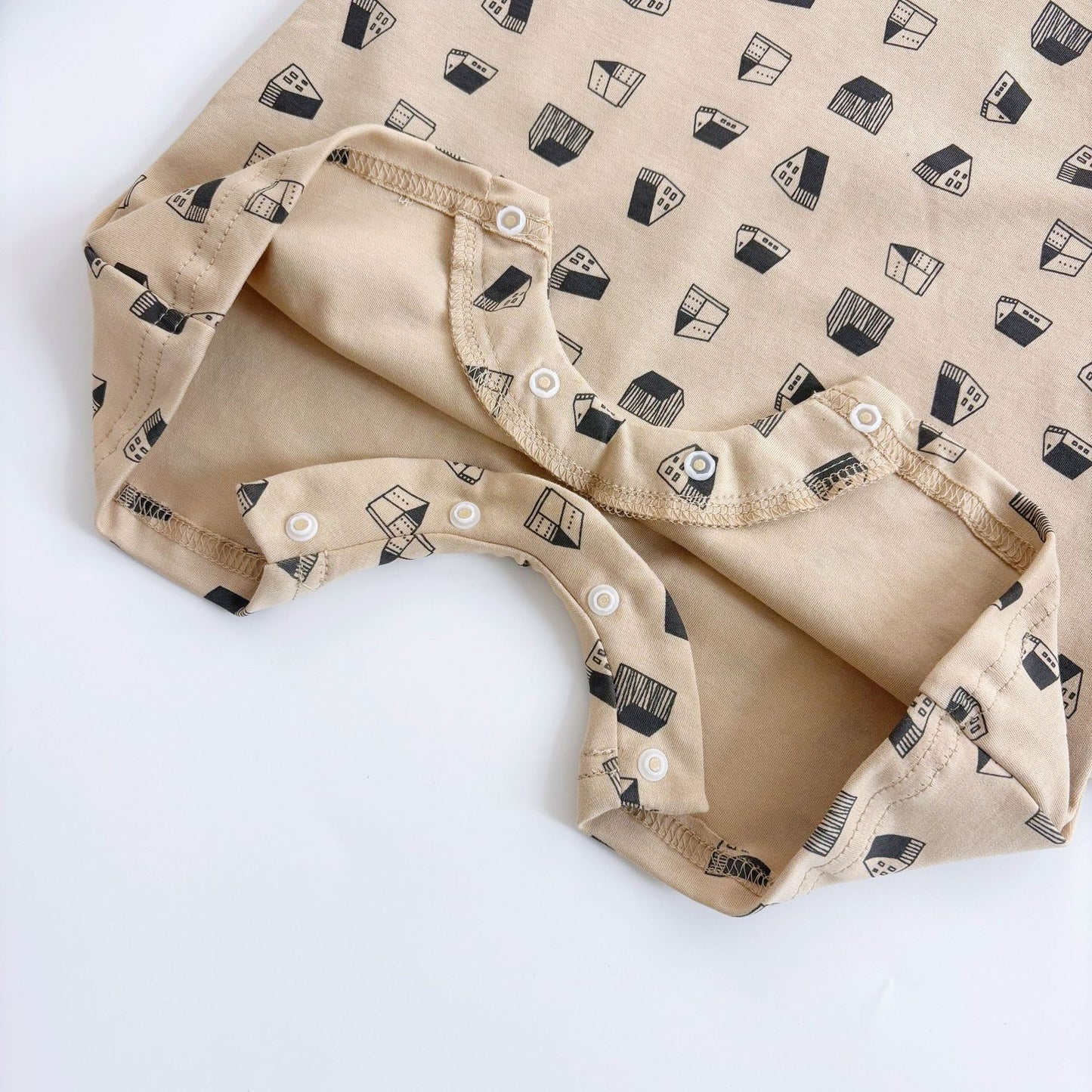 Summer Arrival Baby Unisex Geometric Pattern Short Sleeves Rompers, MyKids-USA®, Baby One-Pieces, MyKids-USA -  -  -  -  -  -  - 