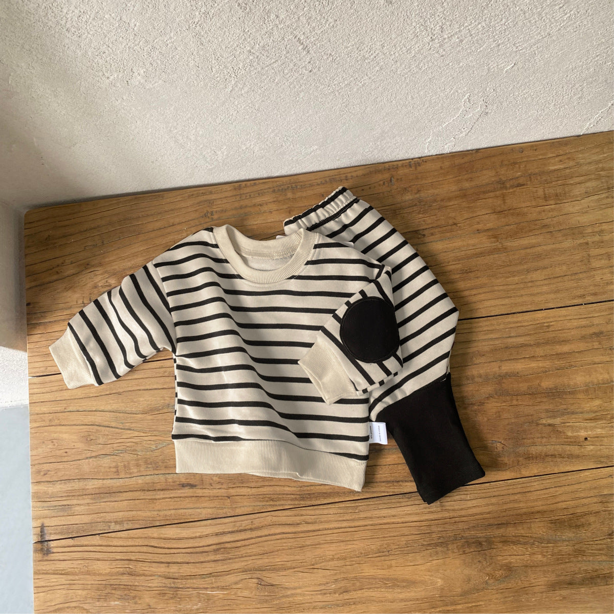 MyKids-USA® Spring and Autumn Baby Kids Unisex Long Sleeves Striped Pattern Top and Pants Clothing Set