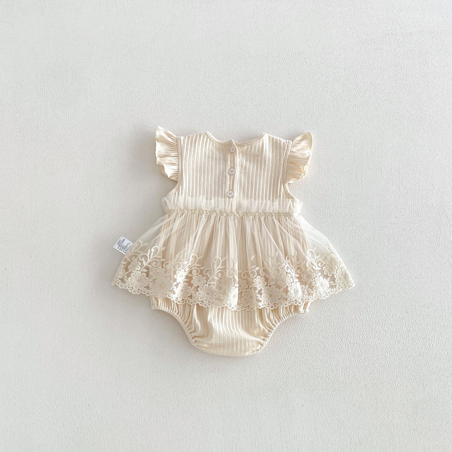 Summer Arrival Baby Girls Fly Sleeves Flowers Pattern Embroidered Lace Trim Bodysuit, MyKids-USA®, Baby & Children's One-Pieces, MyKids-USA -  -  -  -  -  -  - .