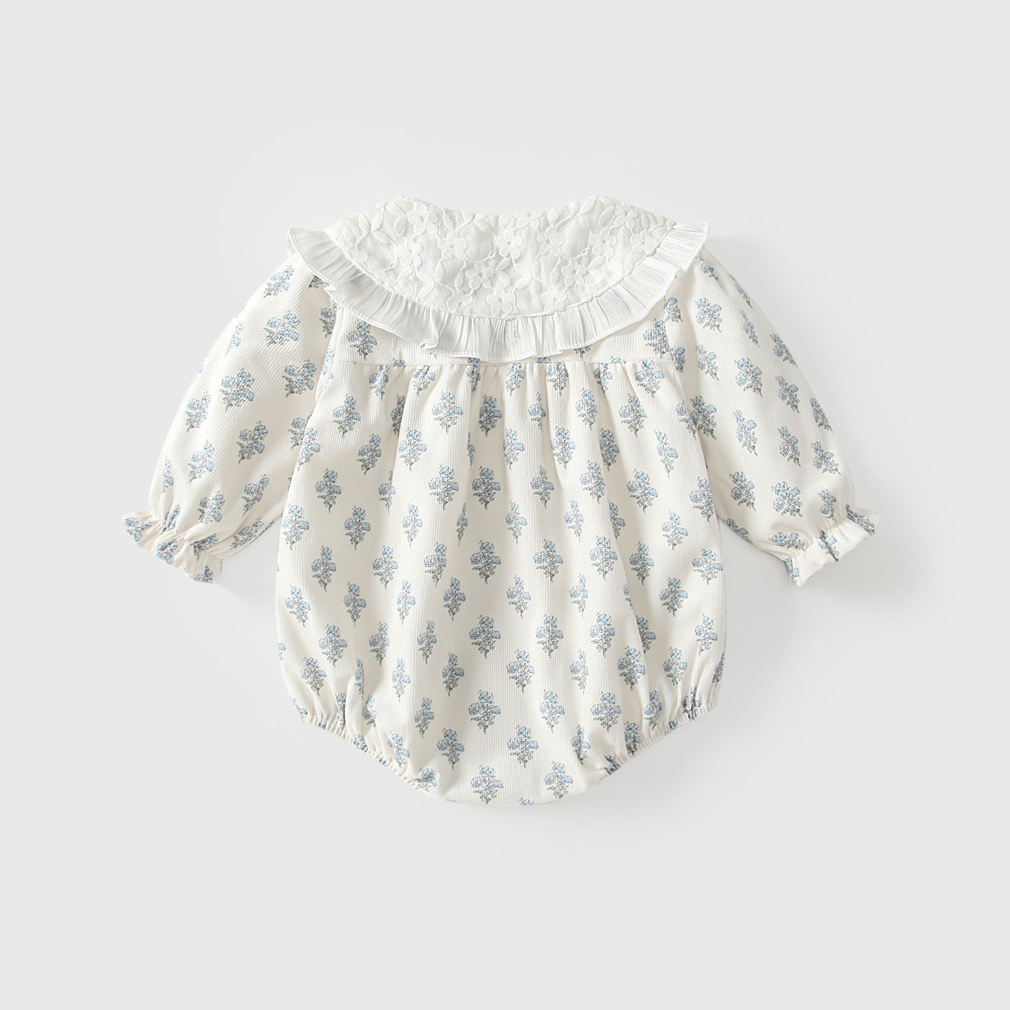 Arrival Autumn Baby Girls Floral Long Sleeves Onesies with Collar, MyKids-USA®, Baby One-Pieces, MyKids-USA -  -  -  -  -  -  - 