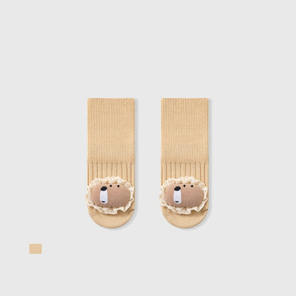 Autumn and Spring Baby Unisex Breathable Cute Cartoon Pattern Socks, MyKids-USA®, Baby & Toddler Socks & Tights, MyKids-USA - Size/Age - S (0-1Y) - Color - Khaki -  -  - TR2511192229-E