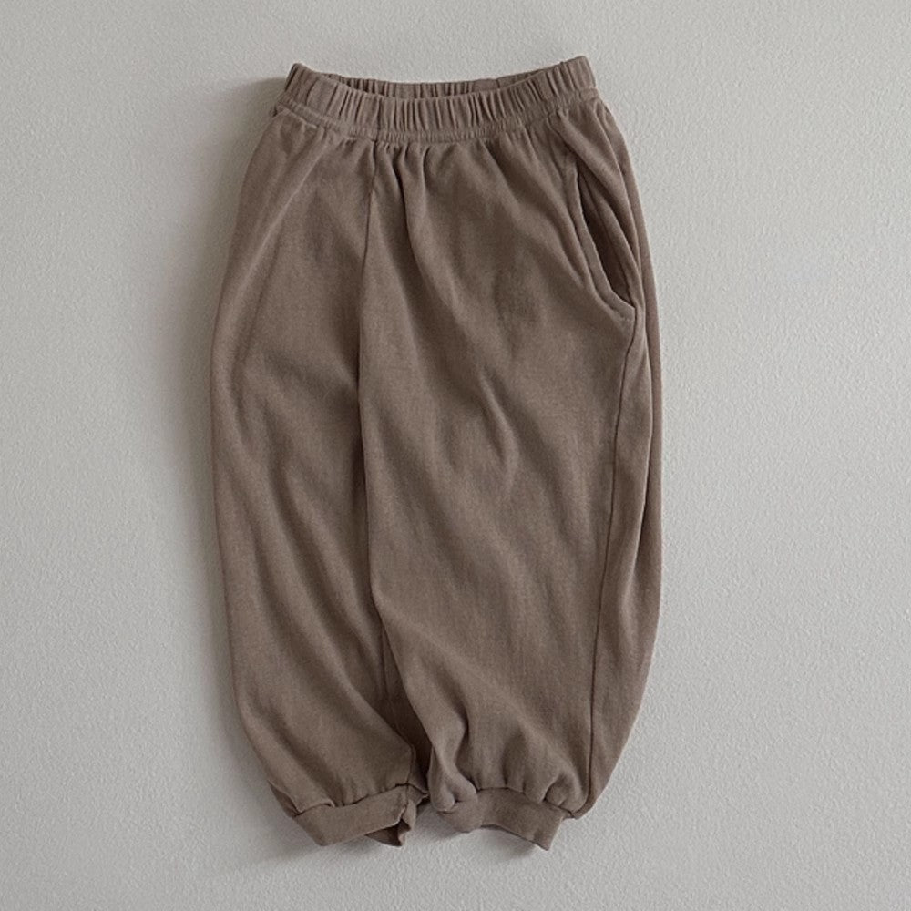 Toddler Unisex Solid Casual Pants