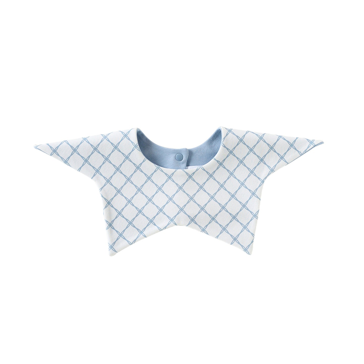 Adorable Geometric Pattern Snap-on Star Shaped Bib, MyKids-USA®, Bibs, MyKids-USA - Size/Age - S (0-3Y) - Color - Blue -  -  - TR2605011548-A.