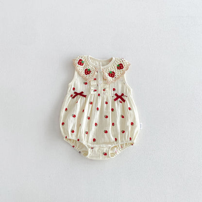 Arrival Summer Baby Kids Girls Sleeveless Fruits Pattern Bodysuit