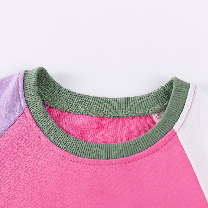 Spring and Autumn Girls Cute Unicorn Cartoon Pattern Long Sleeves Sweatshirt and Purple Pants Clothing Set, MyKids-USA®, Baby & Toddler Outfits, MyKids-USA -  -  -  -  -  -  - 