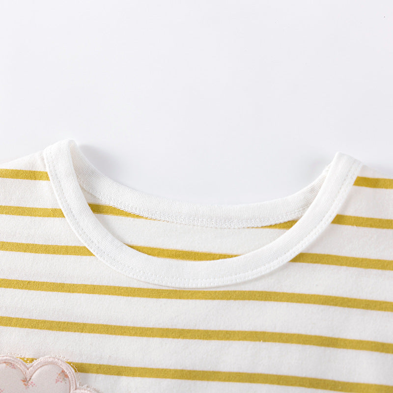 Summer Hot Selling Baby Kids Girls Short Sleeves Striped Pattern T-shirt and Plaid Pants Clothing Set, MyKids-USA®, Baby & Toddler Outfits, MyKids-USA -  -  -  -  -  -  - .