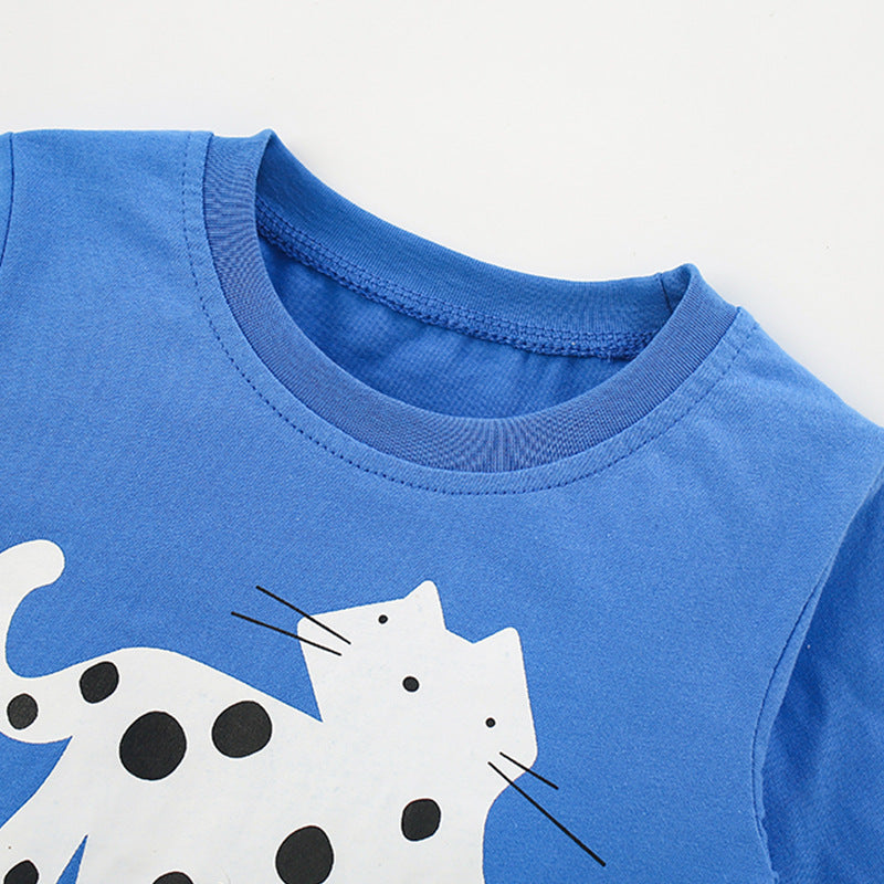Autumn and Spring Arrival Animals Cartoon Pattern Long Sleeves Top for Stylish Boys, MyKids-USA®, Shirts, MyKids-USA -  -  -  -  -  -  - 