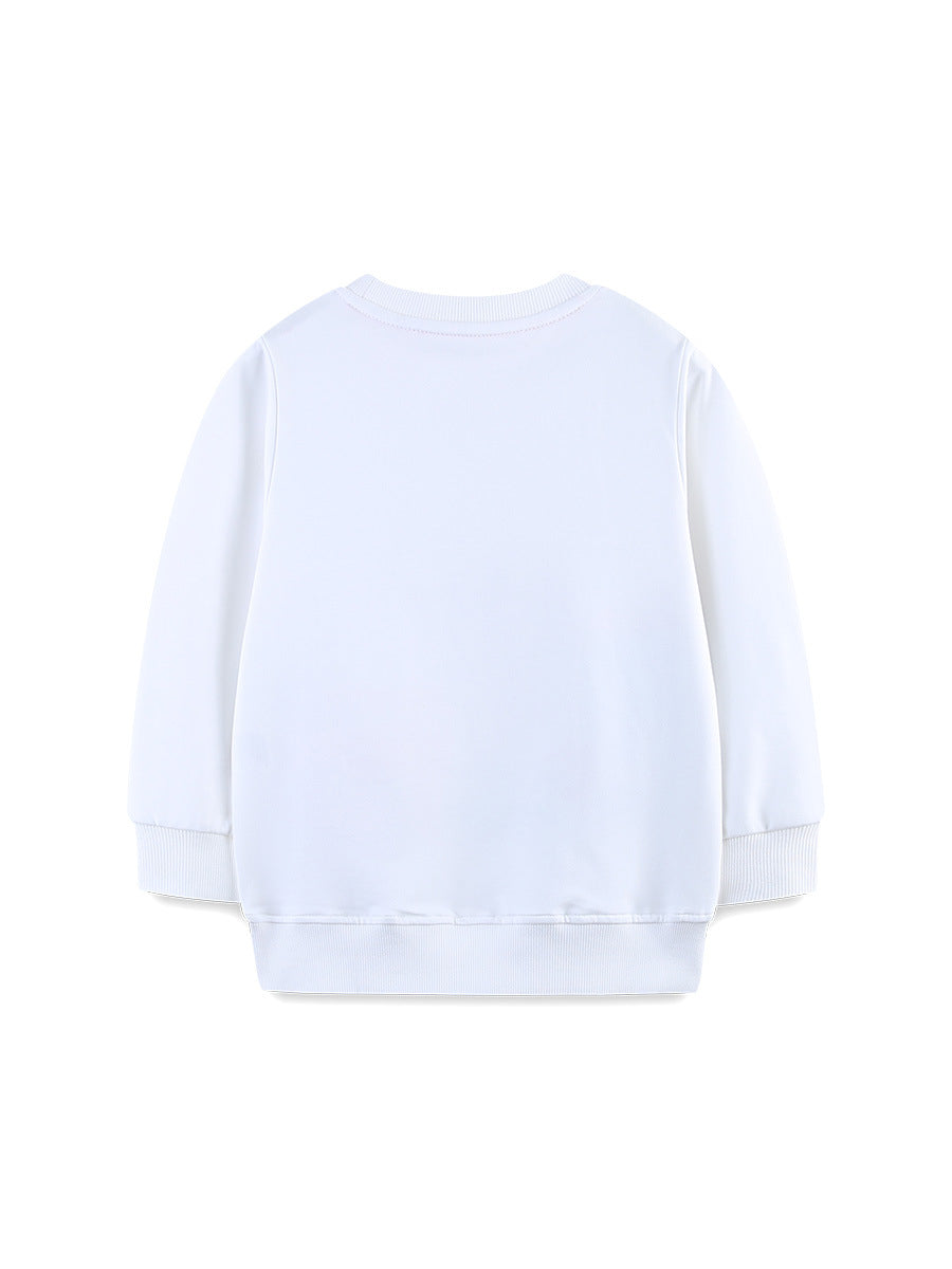 Autumn and Spring Arrival Cartoon Pattern Long Sleeves Pullover for Stylish Girls