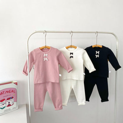 Arrival Autumn Baby Girls Long Sleeves Simple Knitted Top and Solid Color Long Trousers – Clothing Set, MyKids-USA®, Baby & Toddler Outfits, MyKids-USA -  -  -  -  -  -  - 