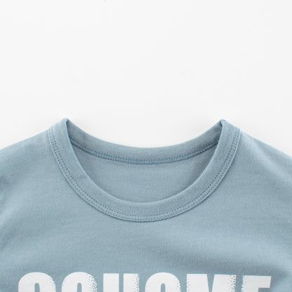 Autumn Baby Kids Boys Letters and Cartoon Print Long Sleeves Crew Neck Base Top Shirt, MyKids-USA®, Baby & Toddler Tops, MyKids-USA -  -  -  -  -  -  - 