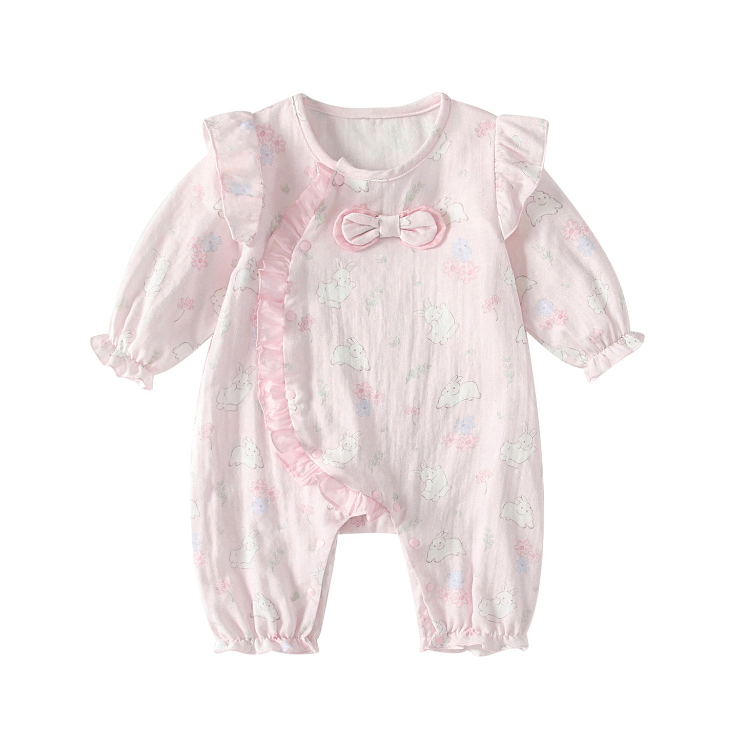 Arrival Spring Baby Girls Cute Pink Cartoon Pattern Long Sleeves Rompers, MyKids-USA®, Baby One-Pieces, MyKids-USA -  -  -  -  -  -  - .