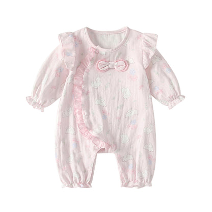 Arrival Spring Baby Girls Cute Pink Cartoon Pattern Long Sleeves Rompers, MyKids-USA®, Baby One-Pieces, MyKids-USA -  -  -  -  -  -  - .