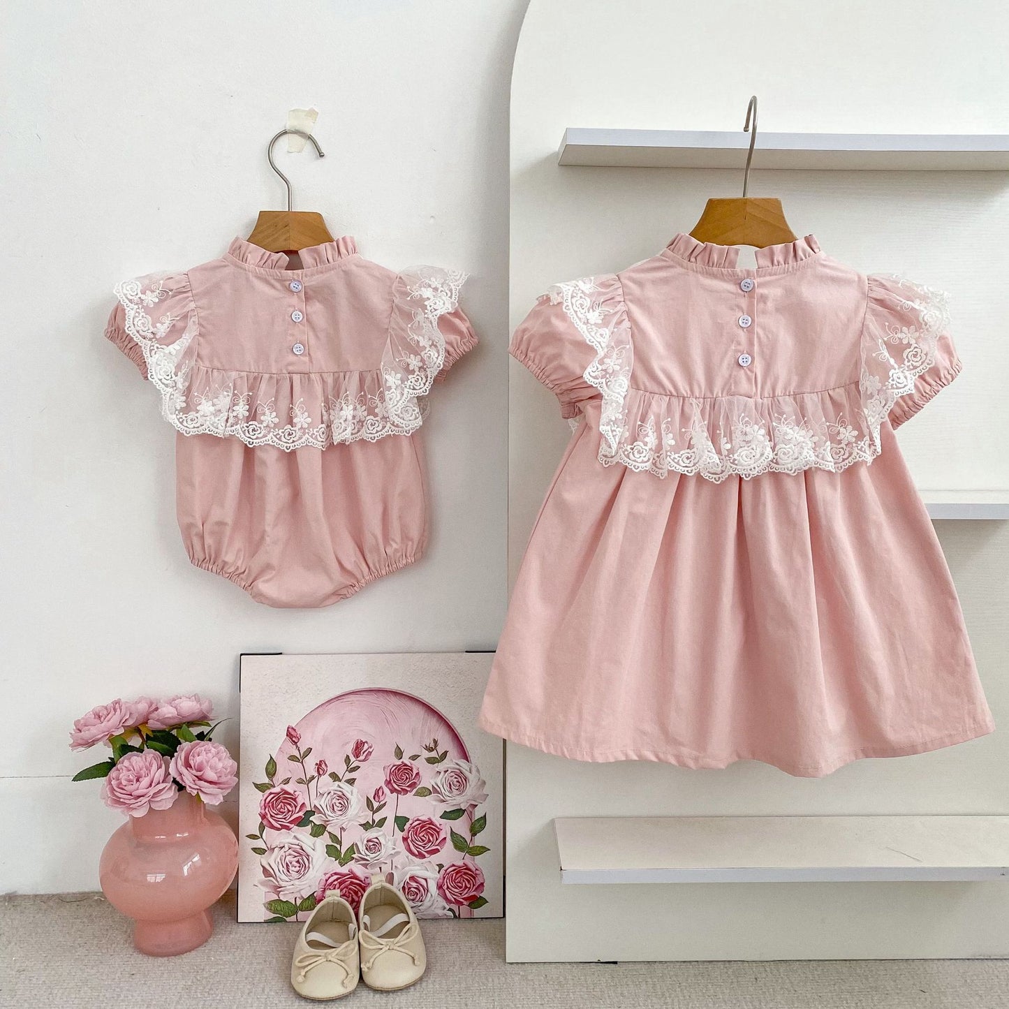 Arrival Summer Flowers Pattern Baby Kids Girls Onesies and Dress – Princess Sister Matching Set, MyKids-USA®, Baby & Children's Outfits, MyKids-USA -  -  -  -  -  -  - .