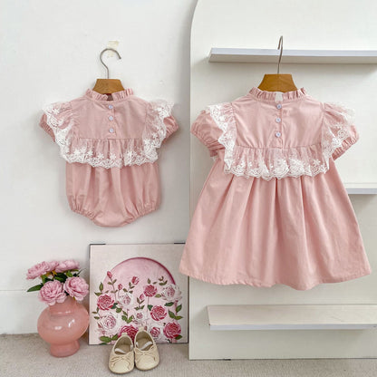 Arrival Summer Flowers Pattern Baby Kids Girls Onesies and Dress – Princess Sister Matching Set, MyKids-USA®, Baby & Children's Outfits, MyKids-USA -  -  -  -  -  -  - .