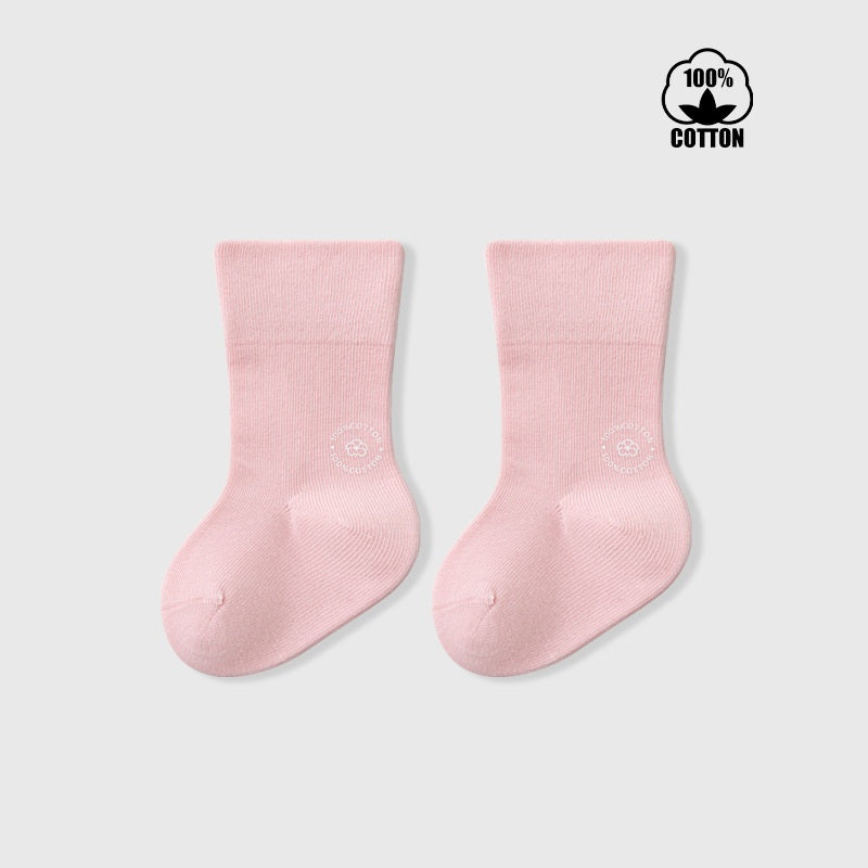 Autumn Baby Unisex Breathable Letters Pattern Simple Socks, MyKids-USA®, Baby & Toddler Socks & Tights, MyKids-USA - Size/Age - XS (0-6M) - Color - Light Pink -  -  - TR2511140047-E