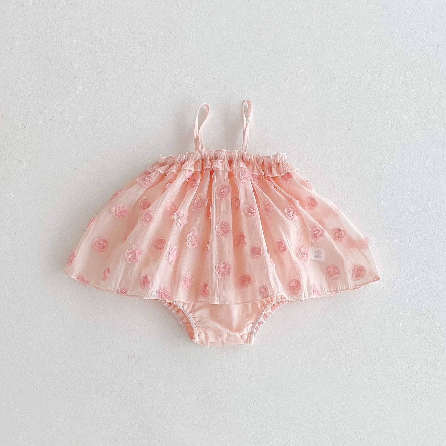 Summer Arrival Baby Girls Flowers Pattern Sleeveless Strap Onesies, MyKids-USA®, Baby One-Pieces, MyKids-USA -  -  -  -  -  -  - 