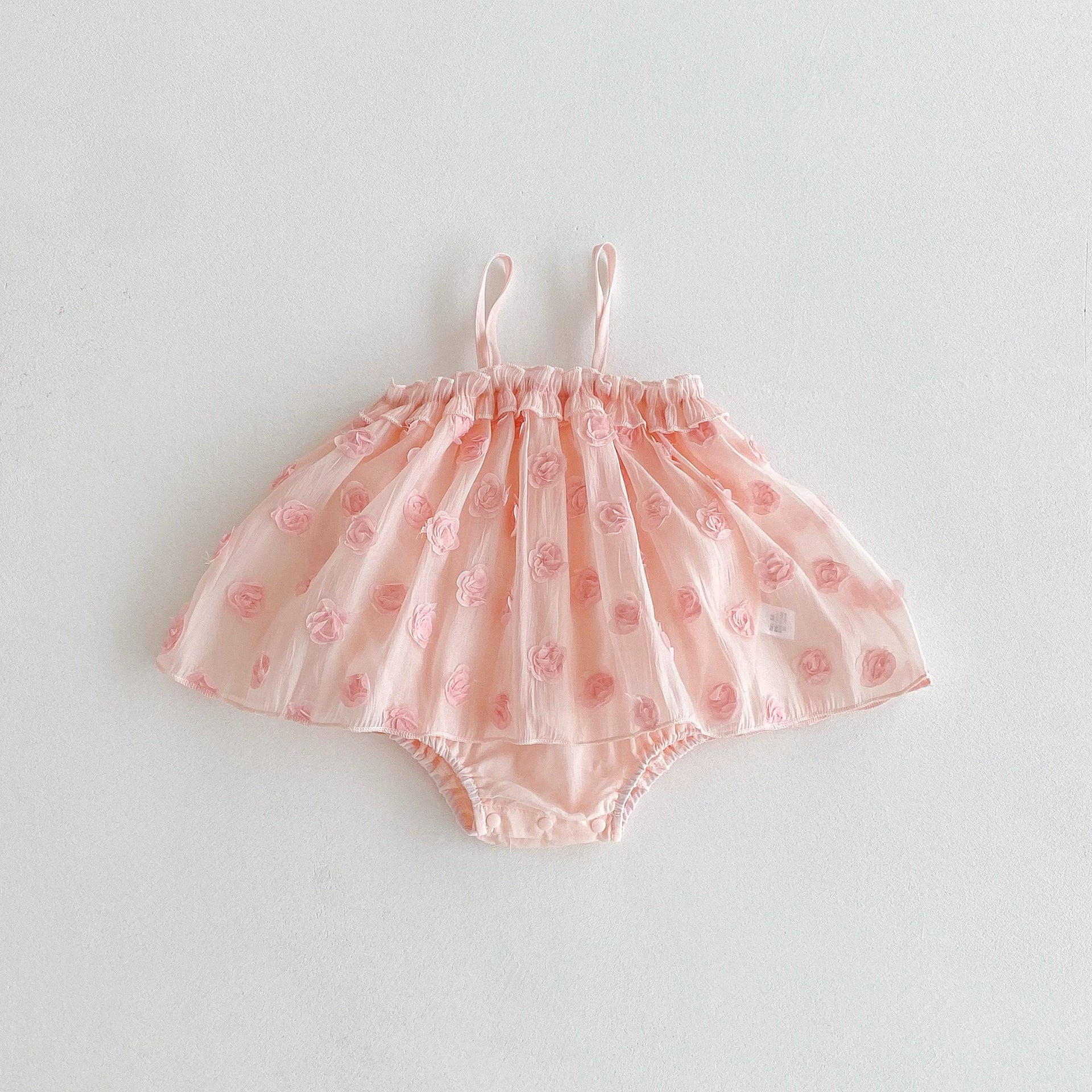 Summer Arrival Baby Girls Flowers Pattern Sleeveless Strap Onesies, MyKids-USA®, Baby One-Pieces, MyKids-USA -  -  -  -  -  -  - 