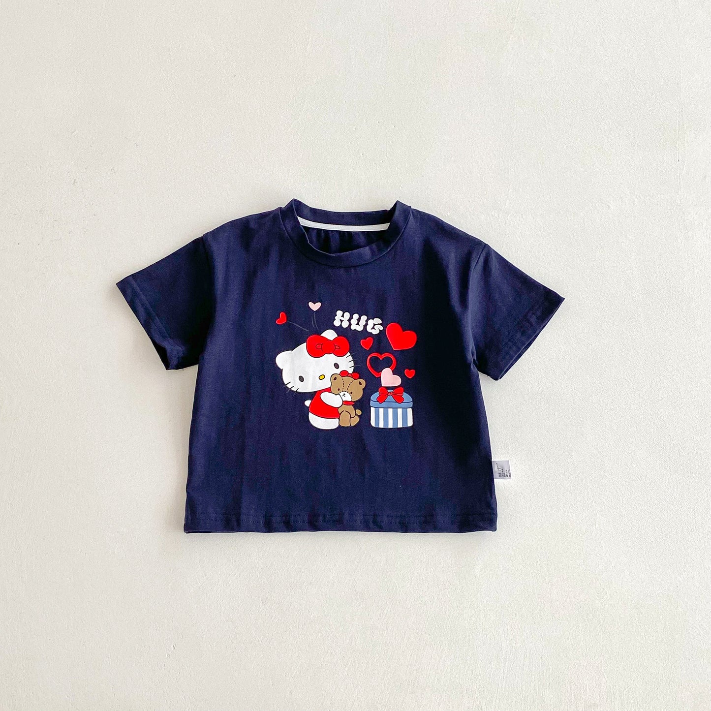 Summer Girls’ Cartoon and Letters Pattern T-shirt in European and American Style, MyKids-USA®, T-Shirts, MyKids-USA - Size/Age - 90 (12-24M) - Color - Blue -  -  - TR2603302348-A.