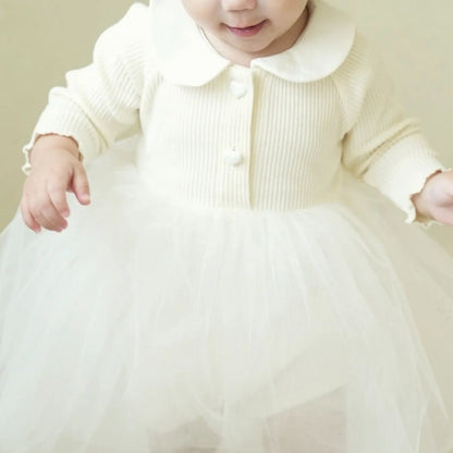 MyKids-USA® Autumn Tulle Patchwork Baby Girls Princess Long Sleeves Dress