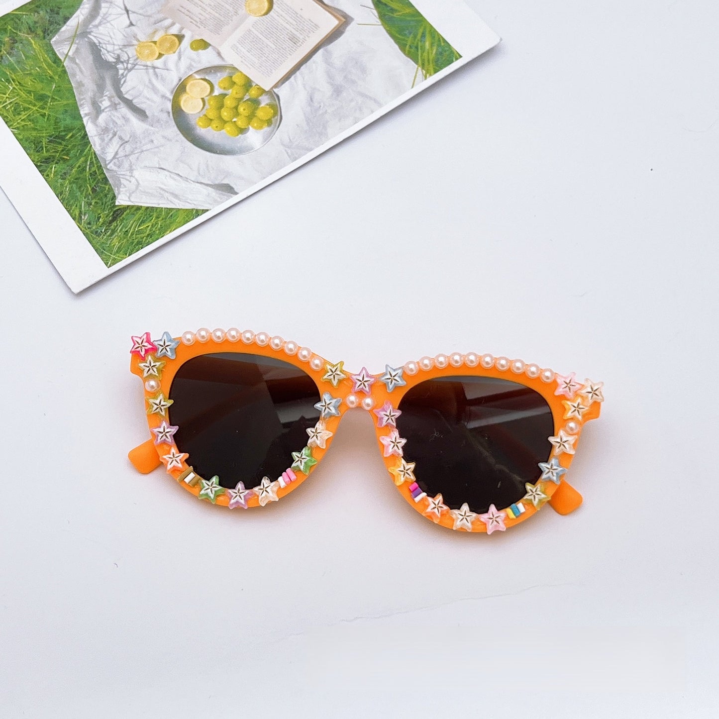 Fashionable Kids’ Sunglasses – UV Shielding & Trendy Design for Outdoor Fun, MyKids-USA®, Sunglasses, MyKids-USA - Size/Age - Average Size (0-12Y） - Color - Orange -  -  - TR2601281028-D.