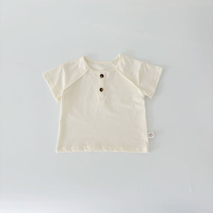 Summer Baby Kids Casual Solid Color Short Sleeves Top with Denim Shorts Clothing Set for, MyKids-USA®, Baby & Toddler Outfits, MyKids-USA -  -  -  -  -  -  - 