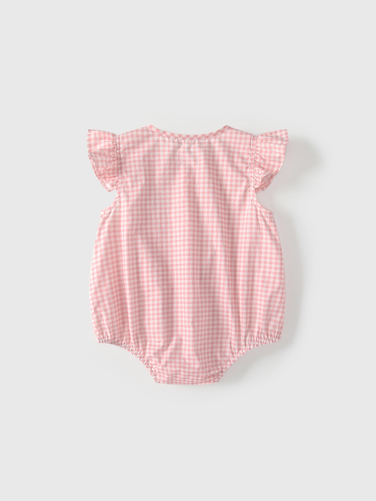 Summer Arrival Baby Girls Fly Sleeves Plaid Pattern Bodysuit, MyKids-USA®, Bodysuits, MyKids-USA -  -  -  -  -  -  - .