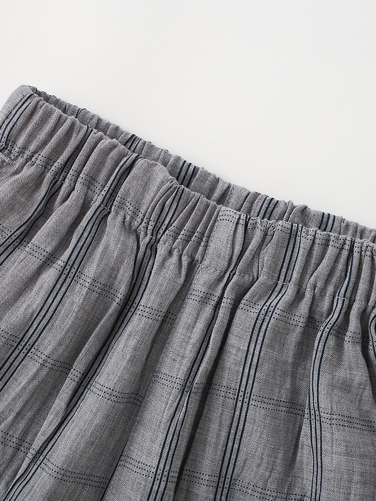 Arrival Summer Trendy Plaid Check Kids Sweatpants-Style Trousers