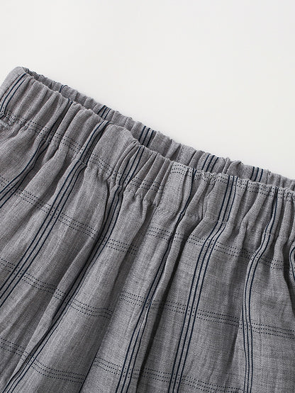 Arrival Summer Trendy Plaid Check Kids Sweatpants-Style Trousers