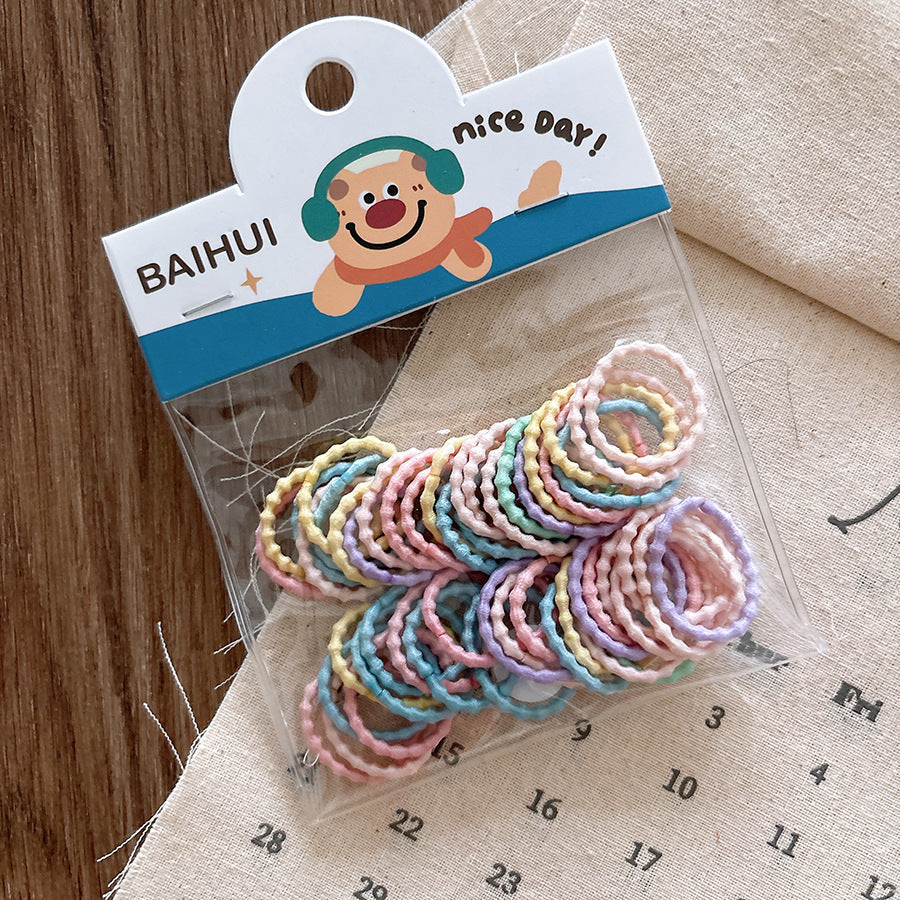 Soft and Comfortable Basic Hairband for Girls 50-Piece Set, MyKids-USA®, Hair Bands, MyKids-USA - Size/Age - Average Size (0-6Y） - Color - Light Yellow -  -  - TR2601061117-D.