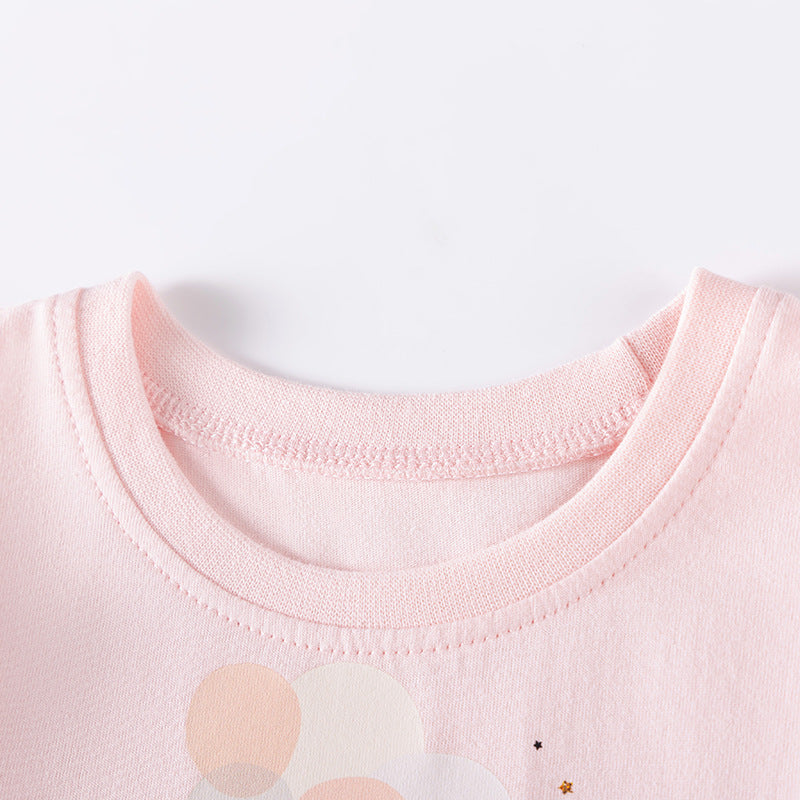 Autumn and Spring Arrival Rabbit Cartoon Pattern Long Sleeves Tulle Patchwork Dress for Stylish Girls, MyKids-USA®, Baby & Toddler Dresses, MyKids-USA -  -  -  -  -  -  - 