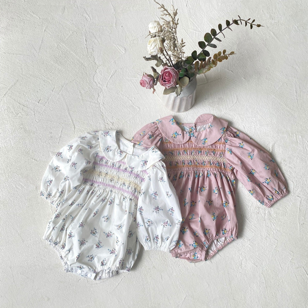 MyKids-USA® Autumn Floral Pattern Baby Kids Girls Princess Long Sleeves Bodysuit