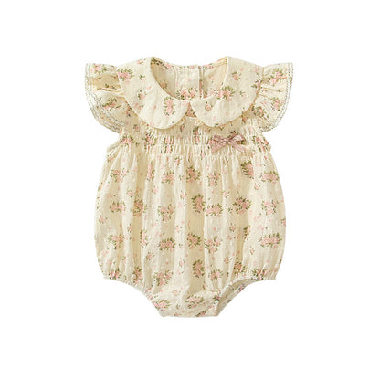 Summer Arrival Baby Girls Fly Sleeves Cute Floral Pattern Onesies, MyKids-USA®, Baby One-Pieces, MyKids-USA -  -  -  -  -  -  - 