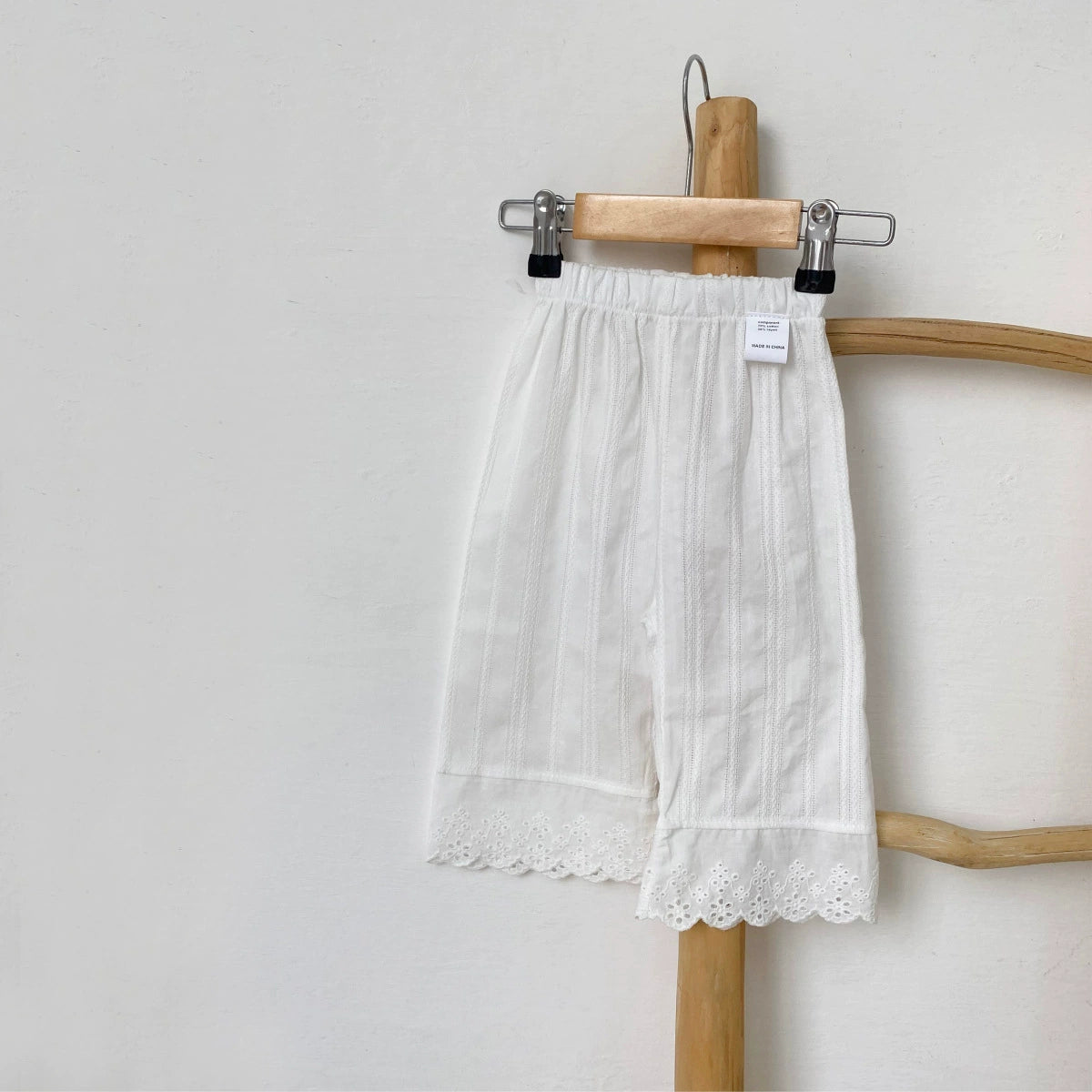 Summer Arrival Kids Girls Lace Decorated Plaid Pants, MyKids-USA®, Baby & Toddler Bottoms, MyKids-USA - Size/Age - 73 (6-9M) - Color - Beige -  -  - TR2506292039-A